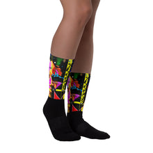 Survivor Abstract Black foot socks