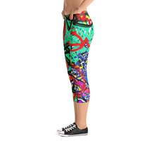 Abstract Capri Leggings