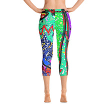Abstract Capri Leggings