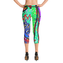 Abstract Capri Leggings