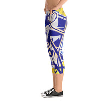 Abstract Capri Leggings