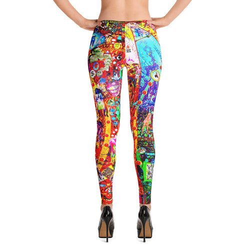 Abstract Leggings