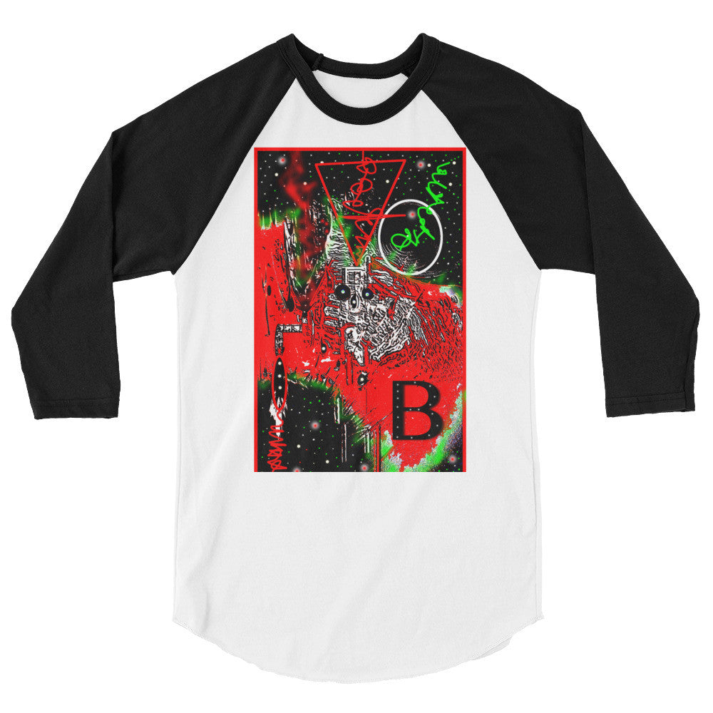 3/4 sleeve raglan shirt