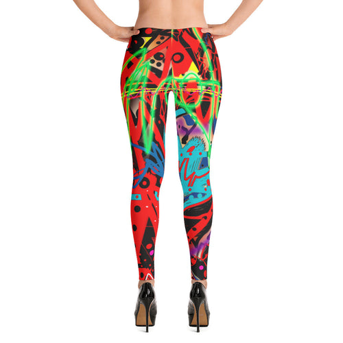 Abstract Leggings
