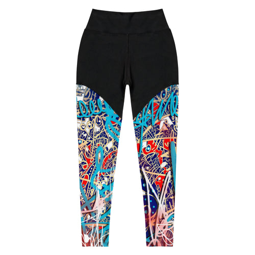 Abstract Sports Leggings