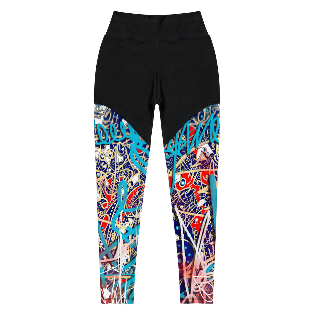 Abstract Sports Leggings